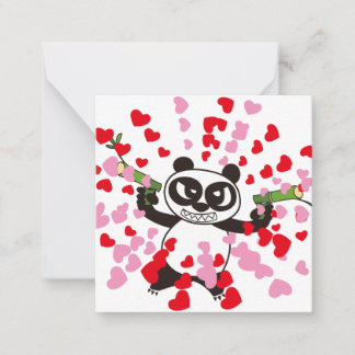 AngryFacePanda Happy Valentine's Day Mitteilungskarte