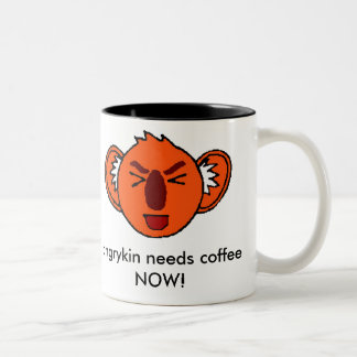 angrykin benötigt Kaffee JETZT! Zweifarbige Tasse