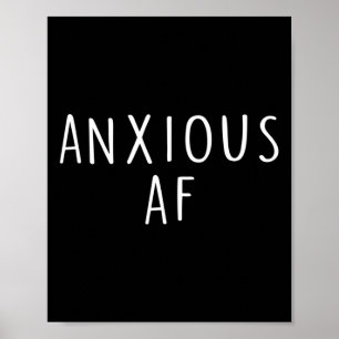 Angst Angst Panik Stress psychische Gesundheit Awa Poster