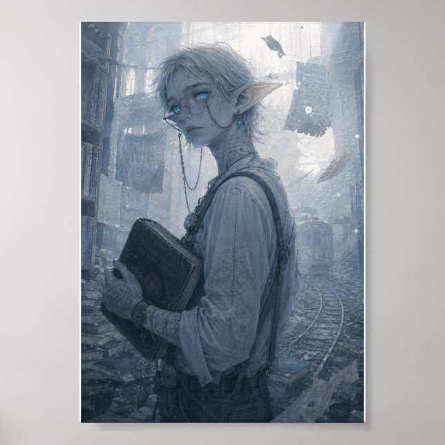 Angst / Archivar / Bibliotheksplakat Poster (Vorne)