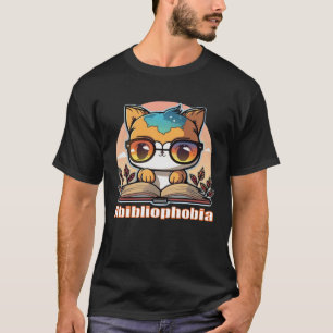 Angst, aus Büchern auszubrechen, um Abibliophobie T-Shirt