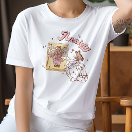 Angst beim Ausschalten psychischer Gesundheitsfrag T-Shirt