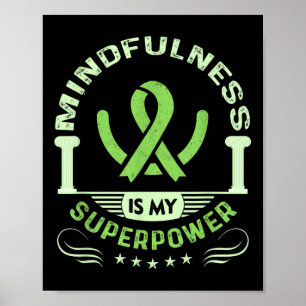 Angst Depression Achtsamkeit Mental Health Aware Poster