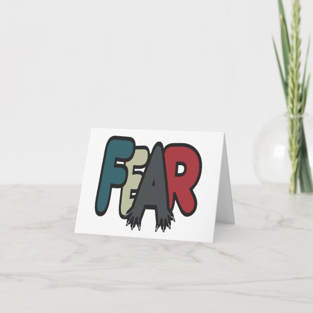 Angst Feiertagskarte (Vorderseite)