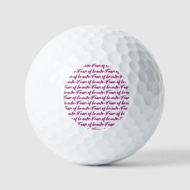 Angst Golfball (Vorderseite)