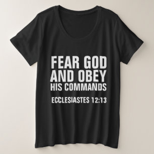 ANGST, GOTT UND OBEY SEINE BEFEHLENDEN T - Shirt