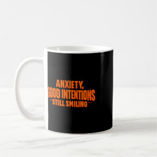 Angst Gute Absichten Immer Noch Lächelnd Psychisch Kaffeetasse