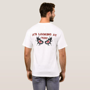 Angst Hat Ein Gesicht Geister-Riss Weißes T-Shirt 