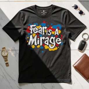 Angst ist eine Mirage - Motivierend Design-T - Shi T-Shirt