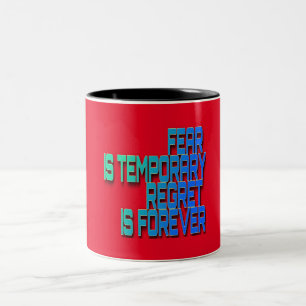 Angst ist vorübergehende Tasse