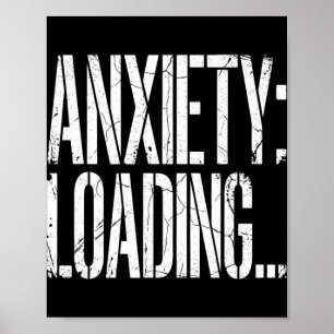 Angst lädt lustige nachvollziehbare psychische Ges Poster