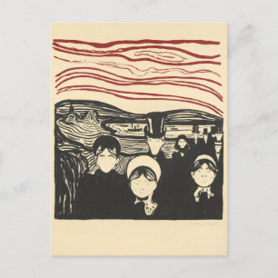 Angst nach Munch Postcard Postkarte