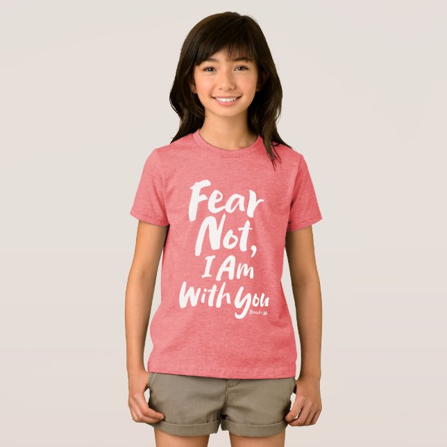 ANGST NICHT, BIN ich bei dir Religious - Isaiah 41 Tri-Blend Shirt (Vorderseite Voll)