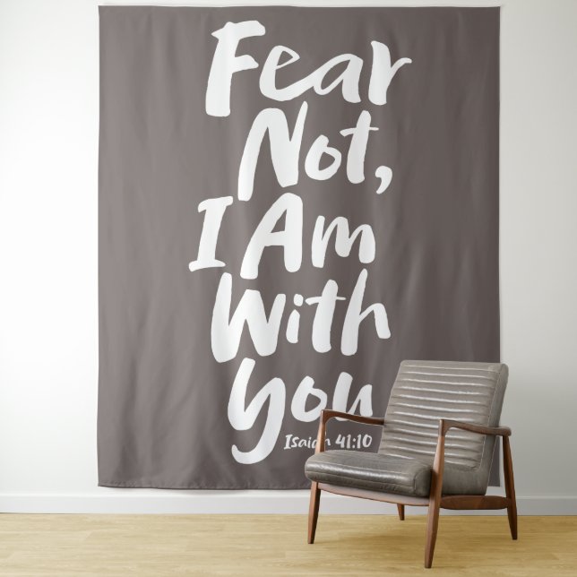 ANGST NICHT, BIN ich mit dir Christlichen Gott Isa Wandteppich (Beispiel)