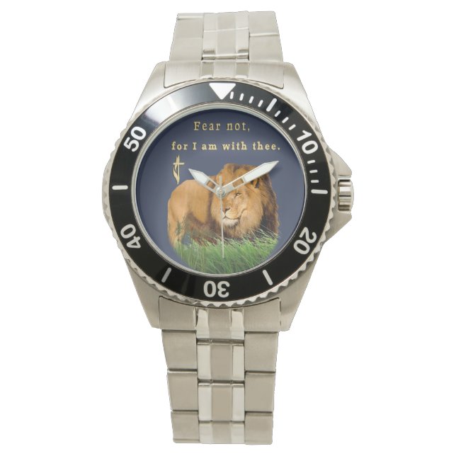 Angst nicht Christlich Armbanduhr (Vorderseite)