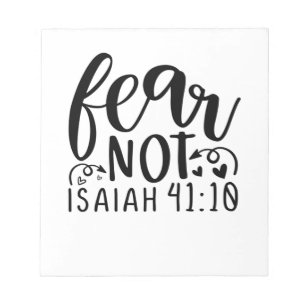 Angst nicht Isaiah 41 10 Notizblock