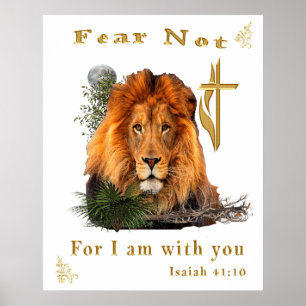 Angst nicht Isaiah 41:10 Poster
