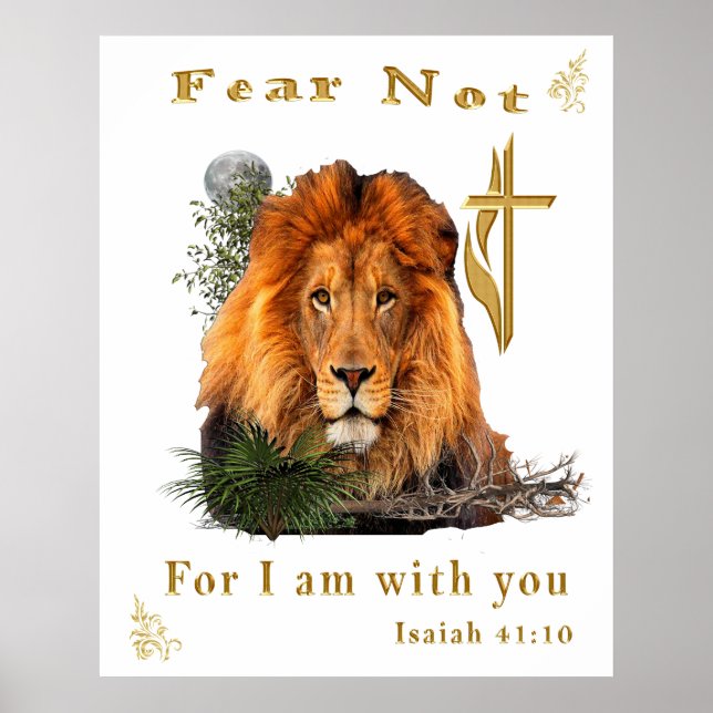 Angst nicht Isaiah 41:10 Poster (Vorne)