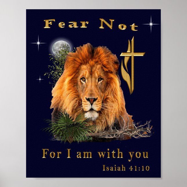 Angst nicht Isaiah 41:10 Poster (Vorne)