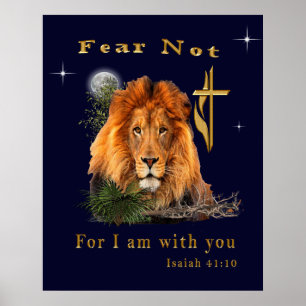 Angst nicht Isaiah 41:10 Poster