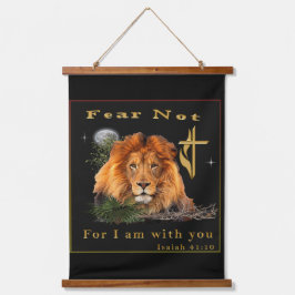 Angst nicht Isaiah 41:10 Wandteppich Mit Holzrahmen