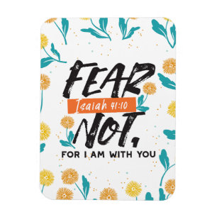 Angst nicht Isaiah Bible Verse Inspiration Design Magnet