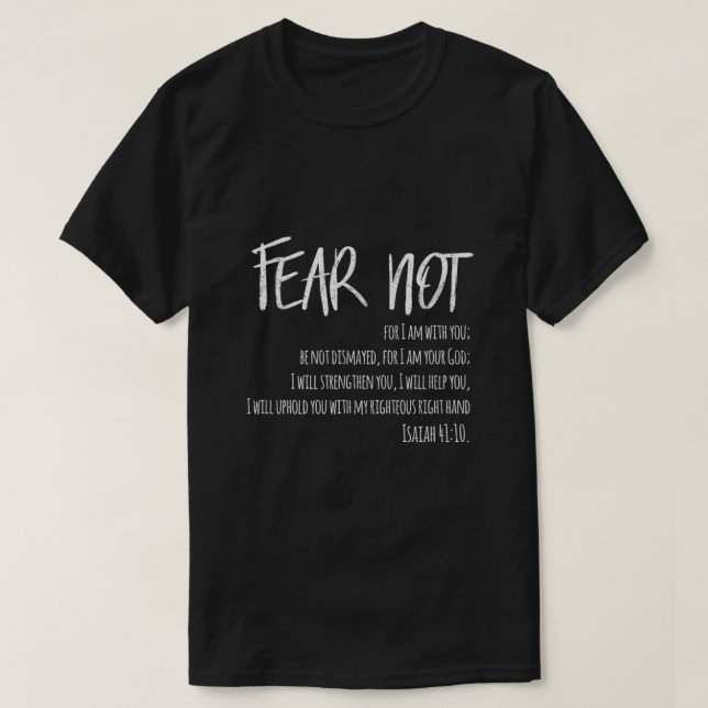 Angst nicht Isaiah T-Shirt (Design vorne)