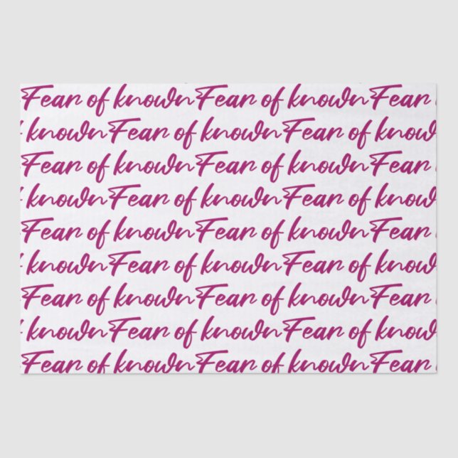 Angst Seidenpapier (Vorderseite)