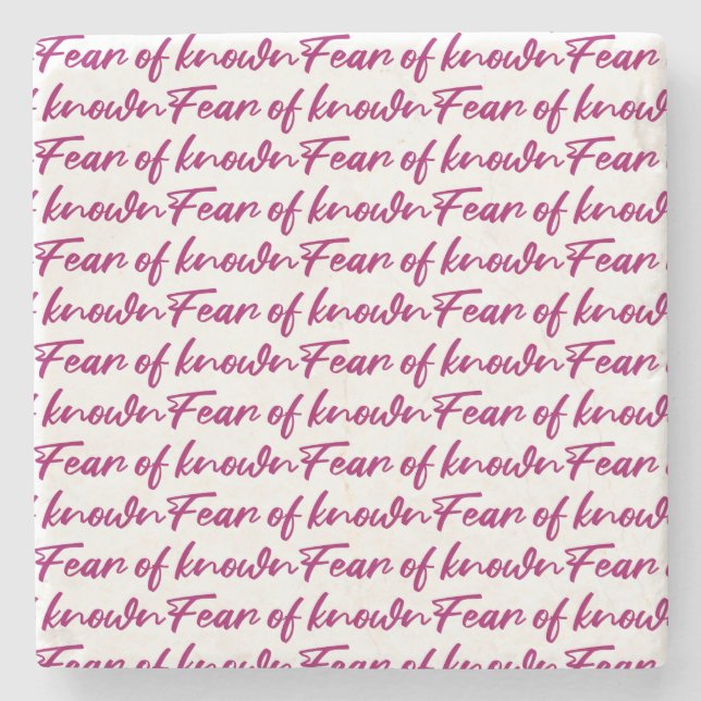 Angst Steinuntersetzer (Vorderseite)