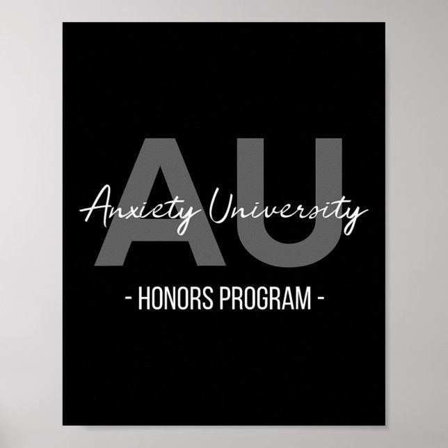 Angst Universitäts-Ehrenprogramm  Poster (Vorne)