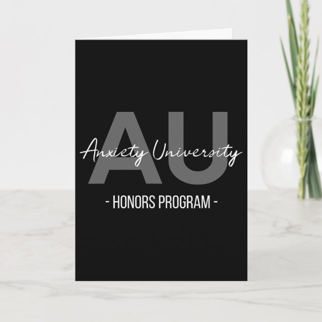 Angst University-Auszeichnung Programm  (Vorderseite)