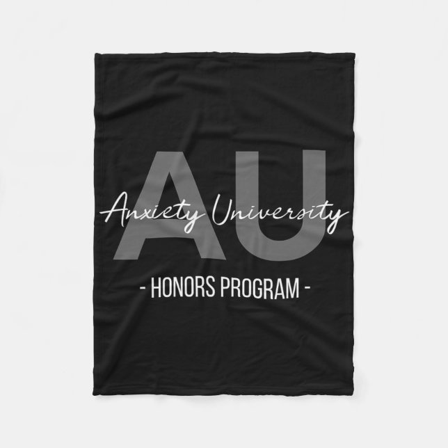 Angst University-Auszeichnung Programm  Fleecedecke (Vorderseite)