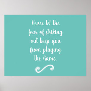 Angst vor dem Ausreißen von Plakaten Poster