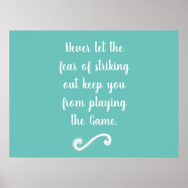 Angst vor dem Ausreißen von Plakaten Poster (Vorne)