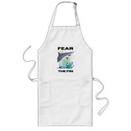 Angst vor dem Haifisch Lange Schürze