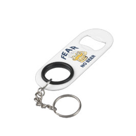 Angst vor dem NO-Bier, lustig, blauer Text Mini Flaschenöffner