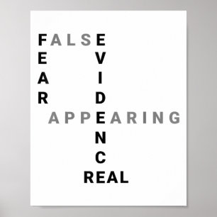 Angst vor falschen Beweisen, die real erscheinen M Poster
