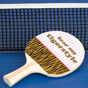 Angst vor meinem Tigerstyle Tigerprint Ping Pong Tischtennis Schläger