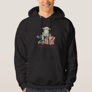 Angst vor Menschen Vegetarische Pflanze Vegan Hoodie