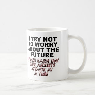Angstattacke Lustiger Becher oder Reisebecher Kaffeetasse