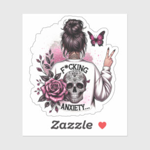 Angstaufkleber, Aufkleber für psychische Gesundhei