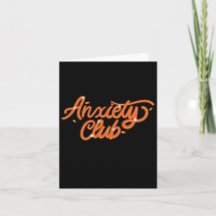 Angstclub - Aufkleber für psychische Gesundheit Karte