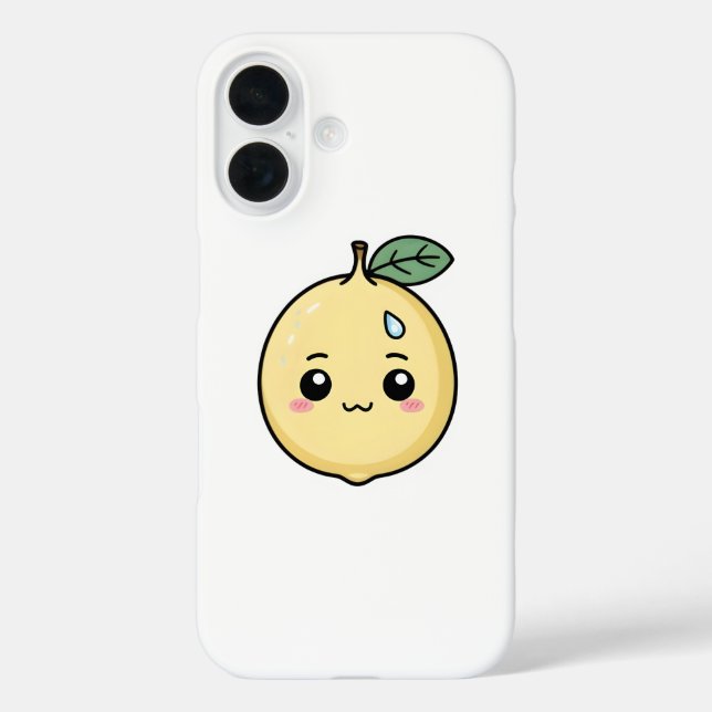 Angstgefühl Lemon mit Schweiß Case-Mate iPhone Hülle (Rückseite)