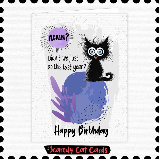 Angsthasen Geburtstag Karte (Von Creator hochgeladen)