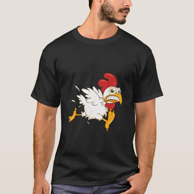 Angsthasen-Huhn T-Shirt (Vorderseite)