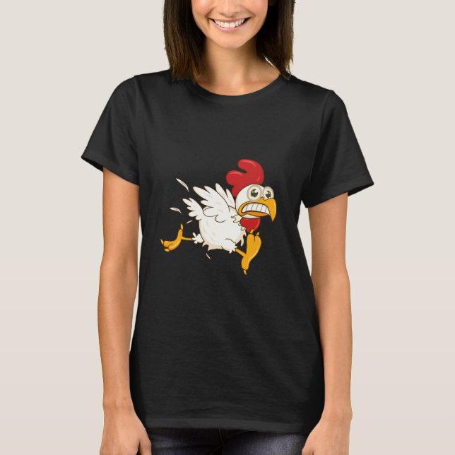 Angsthaste Hühner T-Shirt (Vorderseite)
