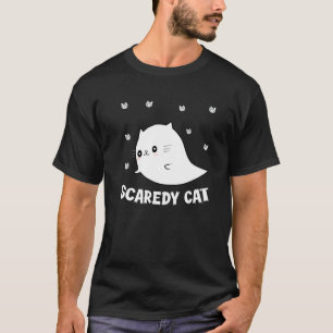 Angstkatze Gruseliger Geist Katzenbaby Kätzchen Ha T-Shirt