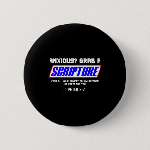 Ängstlich_ Schnapp dir christliche geistige Gesund Button