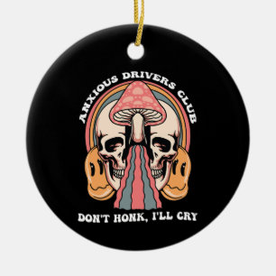 Ängstliche Fahrer Club Hupen Sie nicht Ich werde w Keramik Ornament