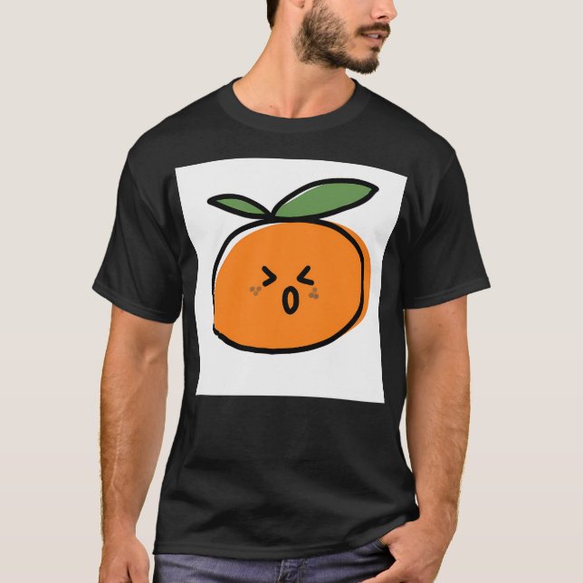 Ängstliche Mandarine T-Shirt (Vorderseite)